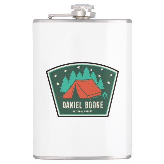 Daniel Boone National Forest Camping Flachmann (Vorderseite)