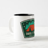 Daniel Boone National Forest Camping Zweifarbige Tasse (Vorderseite Links)