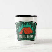 Daniel Boone National Forest Camping Zweifarbige Tasse (Mittel)