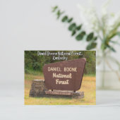 Daniel Boone National Forest Kentucky Postkarte (Stehend Vorderseite)
