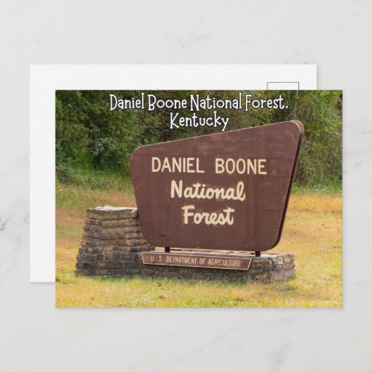 Daniel Boone National Forest Kentucky Postkarte (Vorne/Hinten)