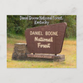 Daniel Boone National Forest Kentucky Postkarte (Vorderseite)
