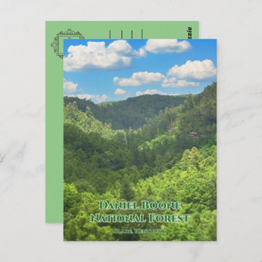 Daniel Boone National Forest Overlook Kentucky Postkarte (Vorne/Hinten)