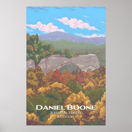 Daniel Boone National Forest Travel Poster (Vorne)