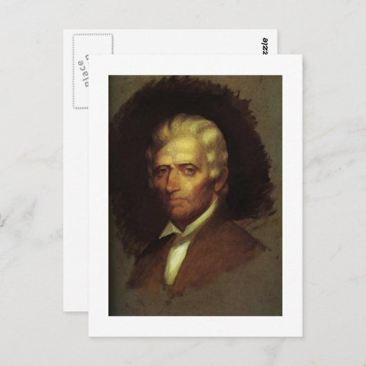 Daniel Boone Postkarte (Vorne/Hinten)