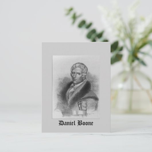 Daniel Boone Postkarte (Stehend Vorderseite)