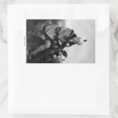 Daniel Boone Rechteckiger Aufkleber (Tasche)