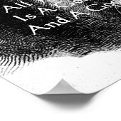 Daniel Boone & Spaß Quote Poster (Ecke)