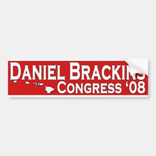 Daniel Brackins für Kongress-Autoaufkleber Autoaufkleber (Vorne)