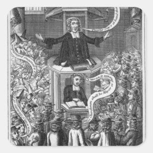 Daniel Burgess, Illustration von "Portraits Quadratischer Aufkleber