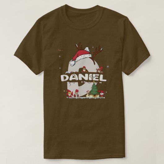 Daniel Christmas w Daniel Name für lustige Weihnac T-Shirt (Design vorne)