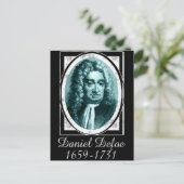 Daniel Defoe Postkarte (Stehend Vorderseite)