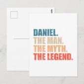 Daniel der Mann der Mythos der Legende Postkarte (Vorne/Hinten)