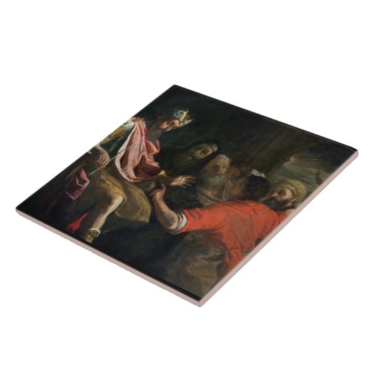 Daniel, der Nebuchadnezzars ersten Traum Fliese (Seite)