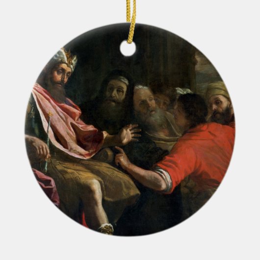 Daniel, der Nebuchadnezzars ersten Traum Keramikornament (Vorne)