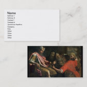 Daniel, der Nebuchadnezzars ersten Traum Visitenkarte (Vorne/Hinten)