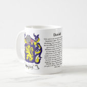 Daniel-Familien-Wappen Tasse (Vorderseite Links)