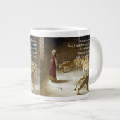 Daniel im Lions Den Bible Art Scripture Jumbo-Tasse (Vorderseite Rechts)