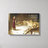 Daniel im Lions Den Bible Art Scripture Leinwanddruck (Vorderseite)
