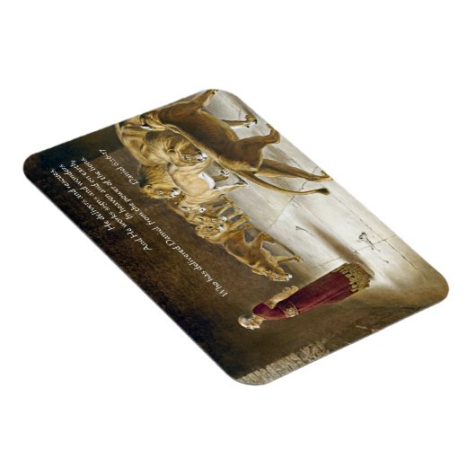 Daniel im Lions Den Bible Art Scripture Magnet (Rechte Seite)