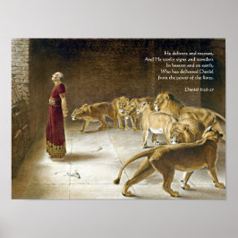 Daniel im Lions Den Bible Art Scripture Poster