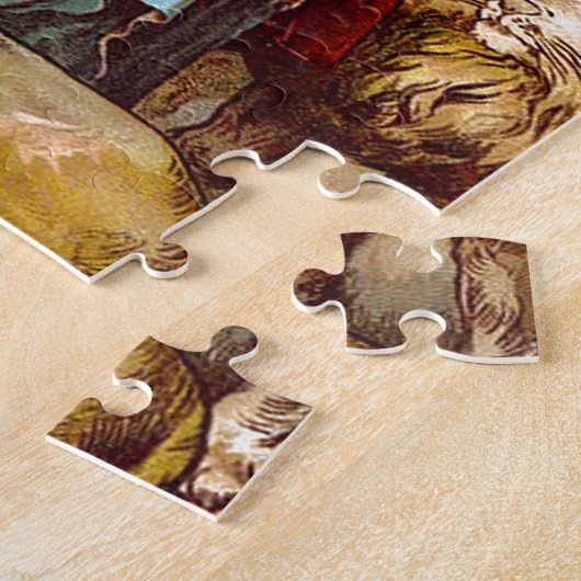 Daniel im Löwe ` s Höhle Puzzlespiel-Entwurf 2 Puzzle (Seite)