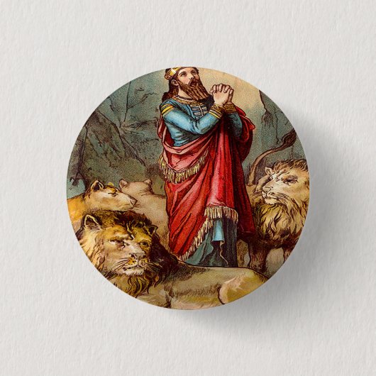 Daniel im Löwe ` s Höhlenknopf 2 Button (Vorderseite)