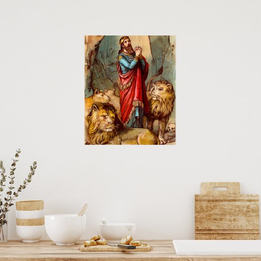 Daniel im Löwenposter Poster (Küche)