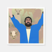 Daniel in den Lions' Den alt Napkins Serviette (Vorderseite)