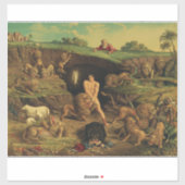 Daniel in den Lions' Den Aufkleber (Blatt)