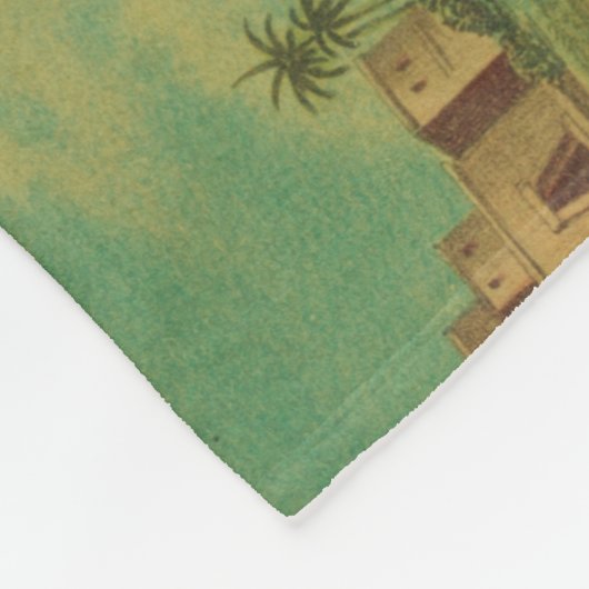 Daniel in den Lions' Den Fleecedecke (Ecke)