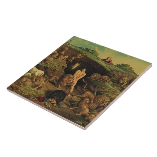 Daniel in den Lions' Den Fliese (Seite)