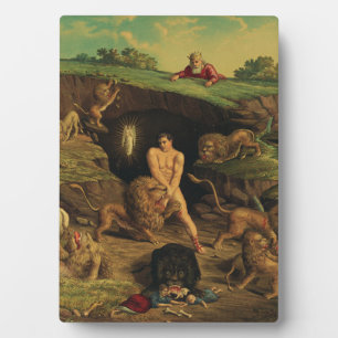 Daniel in den Lions' Den Fotoplatte