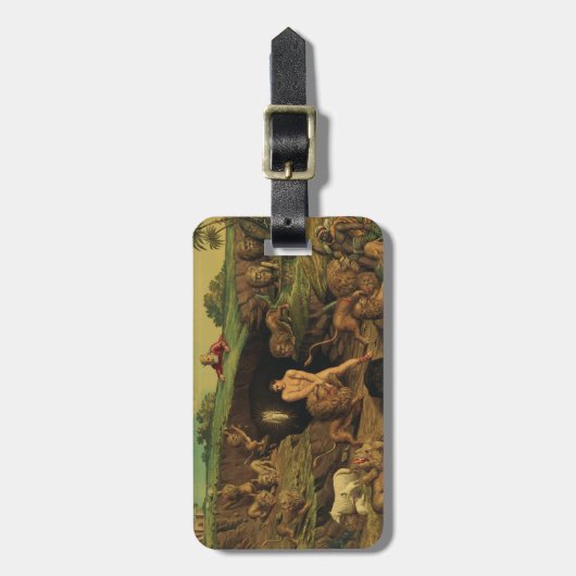 Daniel in den Lions' Den Gepäckanhänger (Vorderseite vertikal)