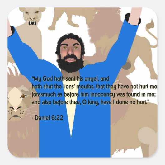 Daniel in den Lions' Den I Stickers (Vorderseite)