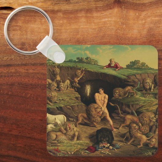 Daniel in den Lions' Den Schlüsselanhänger (Vorderseite)