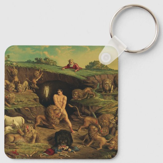 Daniel in den Lions' Den Schlüsselanhänger (Rückseite)