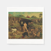 Daniel in den Lions' Den Serviette (Vorderseite)