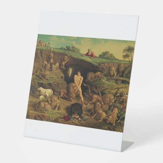 Daniel in den Lions' Den Sockelschild (Vorderseite)