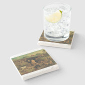 Daniel in den Lions' Den Steinuntersetzer (Seitenansicht)