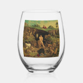 Daniel in den Lions' Den Weinglas Ohne Stiel (Rückseite)