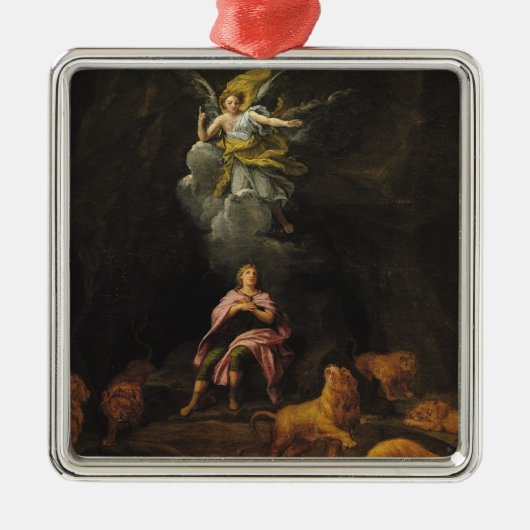 Daniel in der Höhle der Löwen Silbernes Ornament (Vorne)