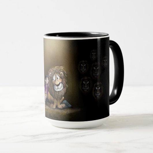Daniel in der Lions Den Tasse (VorderseiteRechts)