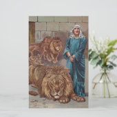 Daniel in der Löwengrube Briefpapier (Stehend Vorderseite)