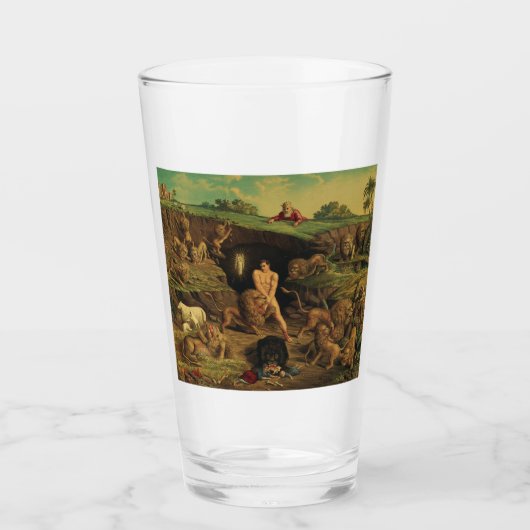 Daniel in der Löwengrube Glas (Vorderseite)