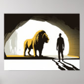 Daniel in der Löwengrube, Jesus Bibel Kunst, Moder Poster (Vorne)