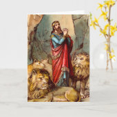 Daniel in der Löwengrußkarte 2 Karte (Gelbe Blume)