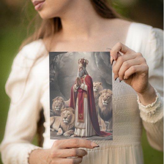 Daniel in der Löwengrußkarte 2 Karte