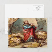 Daniel in der Löwenpostkarte Postkarte (Vorne/Hinten)