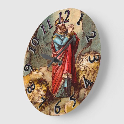 Daniel in der Löwenuhr Große Wanduhr (Winkel)